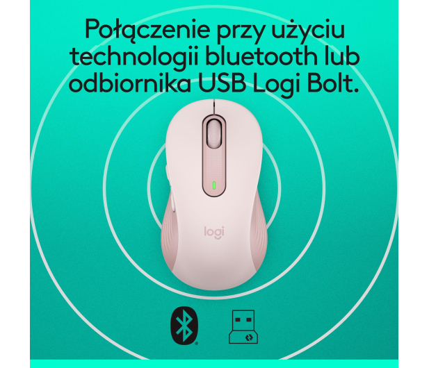 LOGITECH Signature M650 L Wireless Mouse Rózowa - 713347 - zdjęcie 10